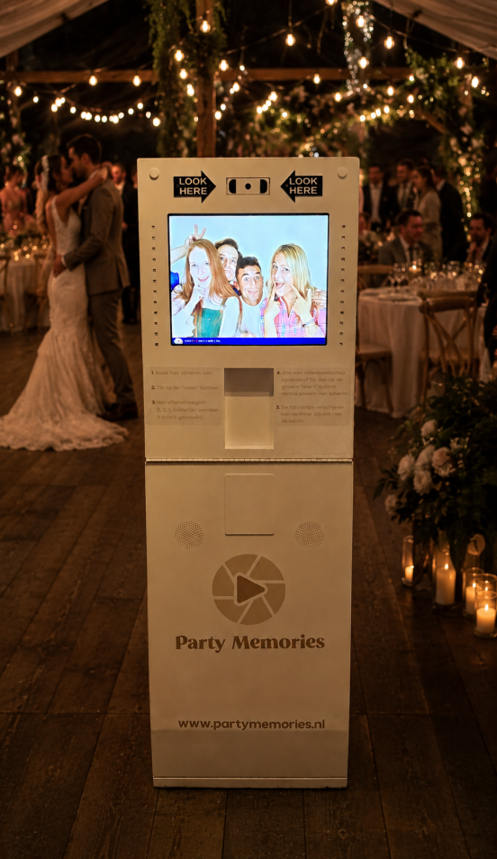 Onze photobooths zijn geschikt voor o.a. bruiloften in Zuid-Limburg en beschikken ook overeen videogastenboek